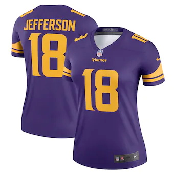 womens nike justin jefferson purple minnesota vikings alter